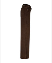 Afbeelding in Gallery-weergave laden, Colette &amp; Belt - Red Button - Broek - Washed Twill Color Coffee - SRB5080