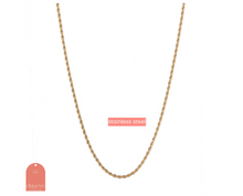 Afbeelding in Gallery-weergave laden, Small - Twist - Necklace - goudkleurig -  N2492-2