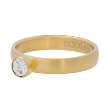 Afbeelding in Gallery-weergave laden, Zirconia 1 stone crystal - iXXXi - Vulring 4 mm MATT Vulring 4mm iXXXi 17 / Matt Gold AAAndacht
