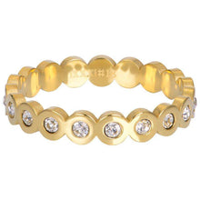 Afbeelding in Gallery-weergave laden, Big Circle Stone Vulring 4mm iXXXi 15 / Gold AAAndacht