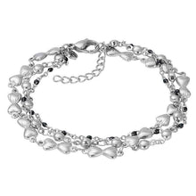 Afbeelding in Gallery-weergave laden, Bracelets Botswana (black beads) Armband iXXXi Silver AAAndacht
