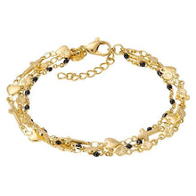 Afbeelding in Gallery-weergave laden, Bracelets Ghana (black beads) Armband iXXXi Gold AAAndacht
