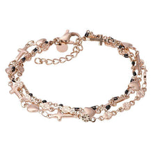 Afbeelding in Gallery-weergave laden, Bracelets Ghana (black beads) Armband iXXXi Rosé AAAndacht
