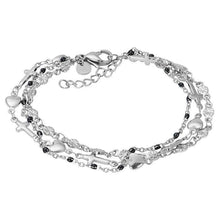 Afbeelding in Gallery-weergave laden, Bracelets Ghana (black beads) Armband iXXXi Silver AAAndacht
