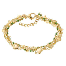 Afbeelding in Gallery-weergave laden, Bracelets Ghana (green beads) Armband iXXXi Gold AAAndacht
