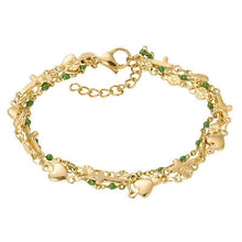 Afbeelding in Gallery-weergave laden, Bracelets Ghana (green beads) Armband iXXXi Gold AAAndacht