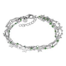 Afbeelding in Gallery-weergave laden, Bracelets Kenya (green beads) Armband iXXXi Silver AAAndacht
