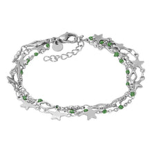 Afbeelding in Gallery-weergave laden, Bracelets Kenya (green beads) Armband iXXXi Silver AAAndacht
