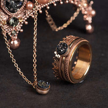 Afbeelding in Gallery-weergave laden, Complete ring 8mm Drusy Copper Roségoud Complete ring iXXXi AAAndacht