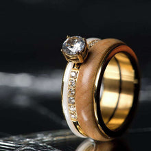 Afbeelding in Gallery-weergave laden, Complete ring Queen 8mm goud Complete ring iXXXi AAAndacht
