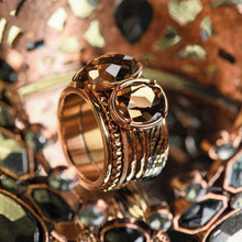 Afbeelding in Gallery-weergave laden, Complete ring Royal Zebra 12mm roségoud Complete ring iXXXi AAAndacht
