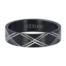 Afbeelding in Gallery-weergave laden, Double line - iXXXi Ringen MEN iXXXi 20 / Matt black AAAndacht
