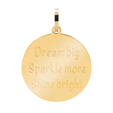 Afbeelding in Gallery-weergave laden, Dream Big, Sparkle More, Shine Bright - iXXXi - Hanger 38 mm Pendant iXXXi Goud AAAndacht
