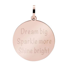 Afbeelding in Gallery-weergave laden, Dream Big, Sparkle More, Shine Bright - iXXXi - Hanger 38 mm Pendant iXXXi Rosé AAAndacht
