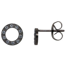 Afbeelding in Gallery-weergave laden, Ear studs Circle stone 10mm Oorbellen iXXXi AAAndacht
