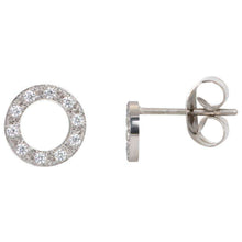 Afbeelding in Gallery-weergave laden, Ear studs Circle stone 10mm Oorbellen iXXXi AAAndacht
