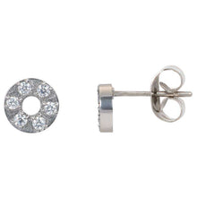 Afbeelding in Gallery-weergave laden, Ear studs Circle stone 6mm Oorbellen iXXXi AAAndacht
