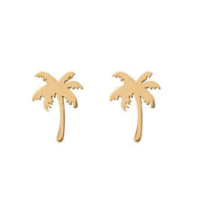 Afbeelding in Gallery-weergave laden, Ear studs palm tree - iXXXi - Oorbellen Oorbellen iXXXi Gold AAAndacht
