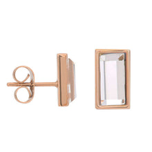 Afbeelding in Gallery-weergave laden, Facet Rectangle - iXXXi - Oorbellen Oorbellen iXXXi Roségoud AAAndacht
