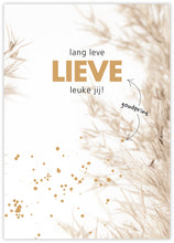 Afbeelding in Gallery-weergave laden, Lang Leve Lieve Leuke Jij! - Papieren Ansichtkaart - Gouden Details
