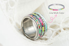 Afbeelding in Gallery-weergave laden, Tropical Stripes - iXXXi - Complete Ring - 12 mm Zilver