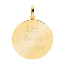 Afbeelding in Gallery-weergave laden, Live The Life You Love - iXXXi - Hanger 38 mm Pendant iXXXi Goud AAAndacht
