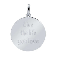 Afbeelding in Gallery-weergave laden, Live The Life You Love - iXXXi - Hanger 38 mm Pendant iXXXi Zilver AAAndacht