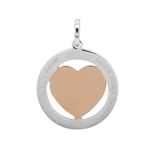 Afbeelding in Gallery-weergave laden, Love is always ... - iXXXi - Hanger 38 mm Pendant iXXXi Zilver-Rosé AAAndacht
