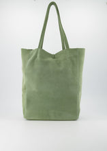 Afbeelding in Gallery-weergave laden, Groen - Schoudertas - Leder - Suede
