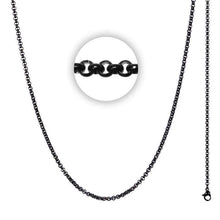 Afbeelding in Gallery-weergave laden, Necklace 100 cm (3mm) met logo Ketting iXXXi Zwart AAAndacht