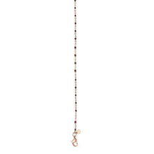 Afbeelding in Gallery-weergave laden, Necklace Brown beads 50+5cm Ketting iXXXi 50 / Rosé AAAndacht