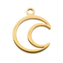 Afbeelding in Gallery-weergave laden, Open Moon - iXXXi - Hanger Charm iXXXi Goud AAAndacht

