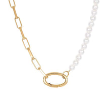 Afbeelding in Gallery-weergave laden, Square Chain Pearl - iXXXi - Ketting Ketting iXXXi goud AAAndacht
