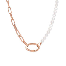 Afbeelding in Gallery-weergave laden, Square Chain Pearl - iXXXi - Ketting Ketting iXXXi roségoud AAAndacht
